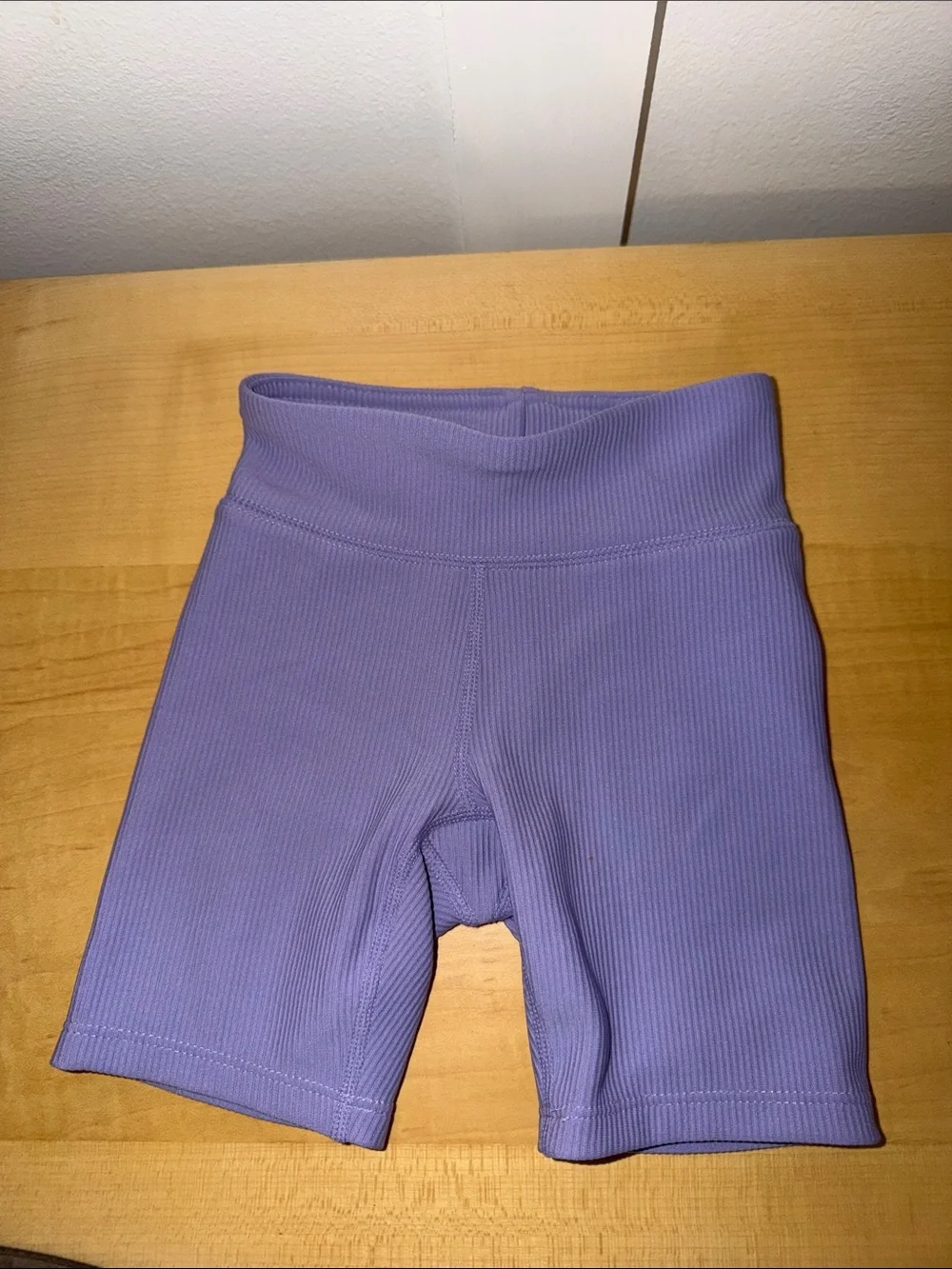 GAP Ribbed Lavender Bike Shorts for Kids C#2